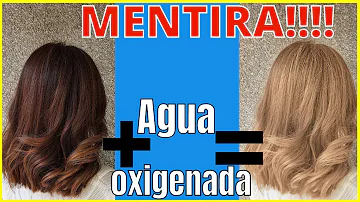 ¿Puedes echarte agua oxigenada en la cabeza?