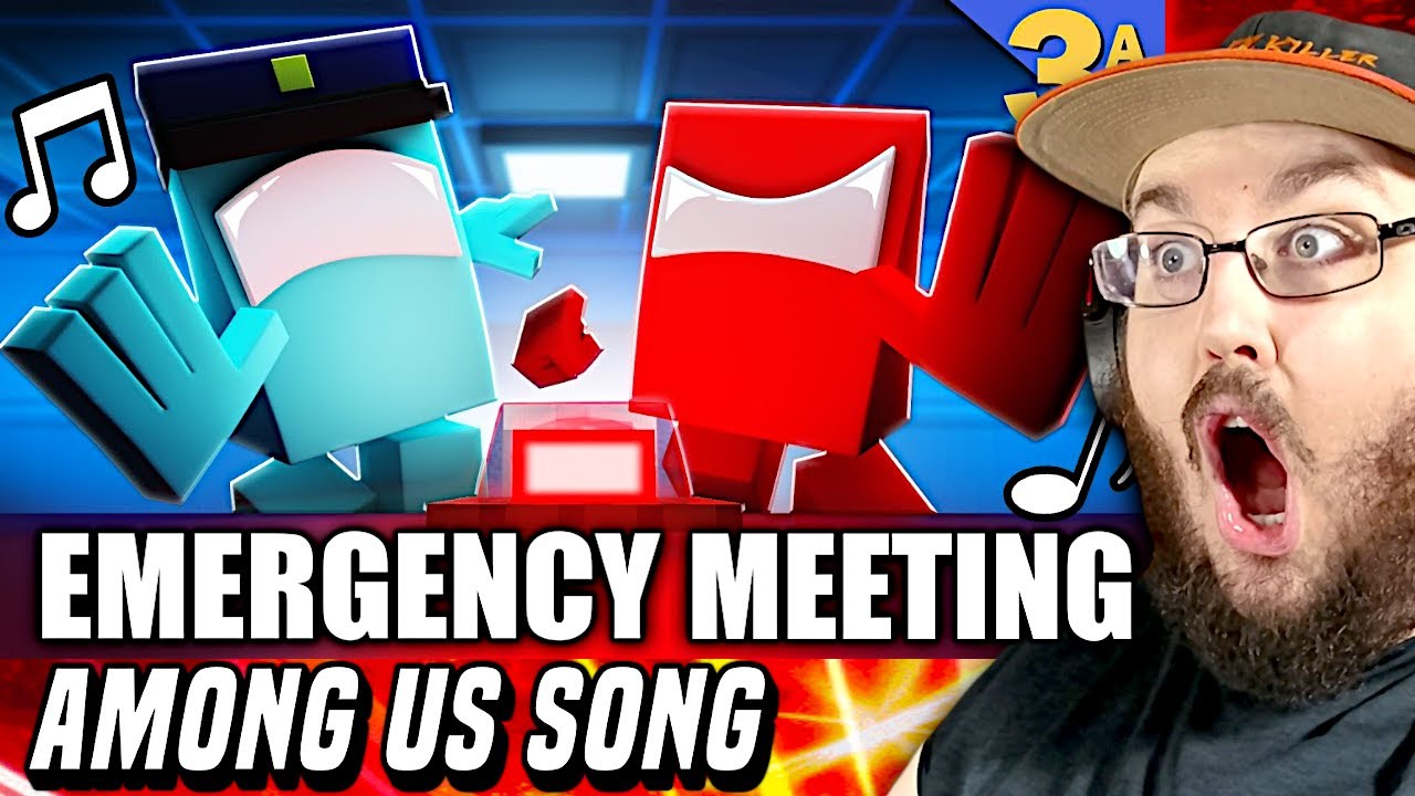 "EMERGENCY MEETING" Among Us Minecraft Music Video | 3A Display (Ft. Random Encounters) REACTION!!!