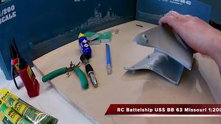 USS Missouri 1:200 Trumpeter Teil 1