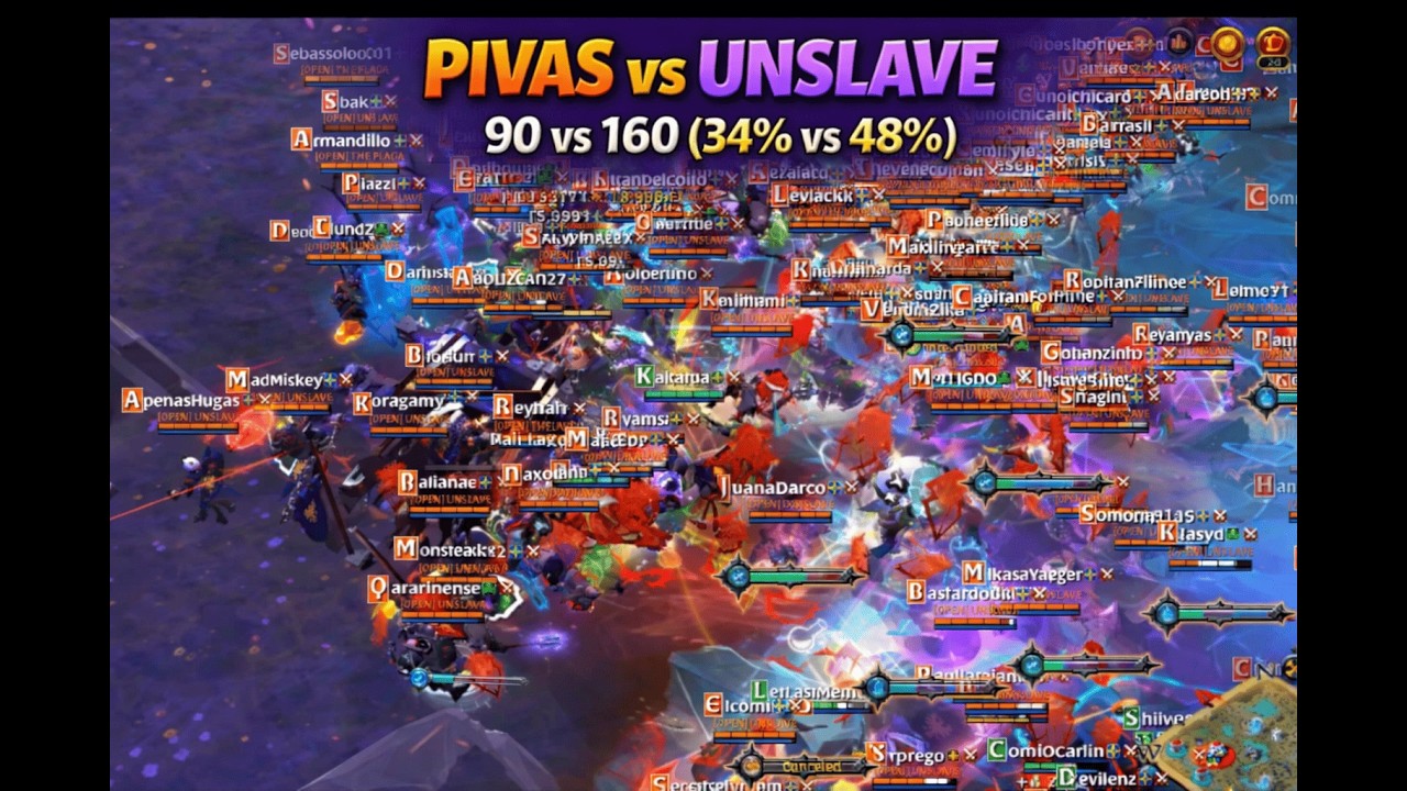 90 vs 160 Massive PvP Battle! Fighting the #1 BR Guild l Albion Online