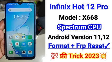 Infinix Hot 12 Pro X668 Frp Unlock Free Tool | Infinix Hot 12 Pro Pattern Frp Reset 100% Trick 2023