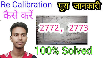 2772,  2773 fault code  100%  solved  TATA CUMMINS  BS4 / Re Calibration    कैसे करें