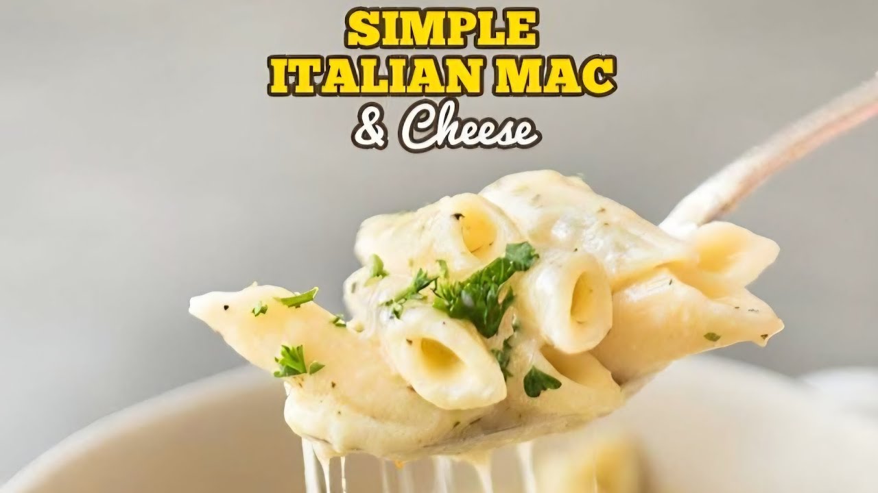 Simple and easy Italian mac and cheese pasta