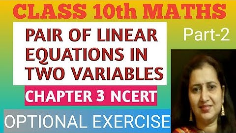 Pair of Linear Equations in two variables|Ch-3 Ex-3.7 Q7|Class 10 Maths|NCERT|CBSE|Part-2