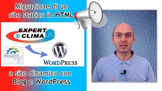 Convertire da HTML a WordPress un sito web con eCommerce • Parte 1/2