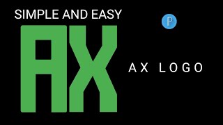 A SIMPLE AND EASY LETTER LOGOS IN PIXELLAB EASILY | AX LOGO DESIGN #viral #logo #trend @FaizyNhidz screenshot 5