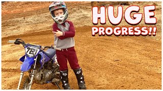 DIRT BIKE KIDS AWESOME 50cc PROGRESS!!