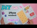 Diy iphone notebook organizer  paper notebook organizer  aditi yuvika