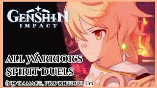 Genshin Impact: All Warrior's Spirit Duel - (No Damage, Pro Difficulty)