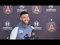 Juanjo Purata and Ajani Fortune speak to the media ahead of Atlanta United vs Portland Timbers
