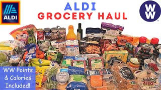 ALDI GROCERY HAUL + SMALL PUBLIX HAUL | WW POINTS & CALORIES | PLANNING US HEALTHY