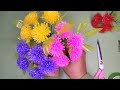 Diy cara membuat bunga dari sedotan  straw flower tutorial strawcraft