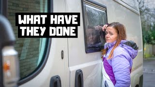 HUGE VANLIFE NIGHTMARE... look what they did to our van! OUR VAN IS BACK!