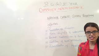 National Diabetes Control Program II B SC Nursing 4th Year II Community Health Nursing II
