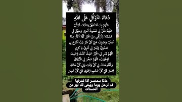 دعاء التوكل على الله🥹🤲#ستوريات_أدعية_دينية#ستوريات_دعاء_بدون_صوت#أدعية#تسبيح#أذكار