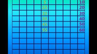 Skip Counting by 5's on the 100's Chart