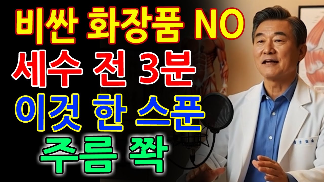비싼 화장품 쓰지 마세요! 세수 3분 전 집에 있는 이것 한 스푼｜눈가·팔자주름이 쫙 펴졌습니다｜피부관리｜세안법｜꿀세안｜주름개선｜오디오북