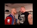 Kurt Angle Confronts Brock Lesnar In His Locker Room 03 27 2003 