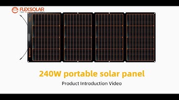 FlexSolar F240 Foldable Solar Panel Unboxing Video丨The best partner for portable power stations?