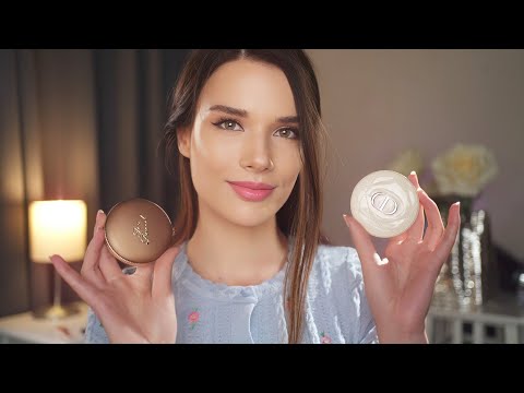 ASMR Realistic High End Makeup - BURBERRY, DIOR, NATASHA DENONA, ESTEE LAUDER - Roleplay for Sleep
