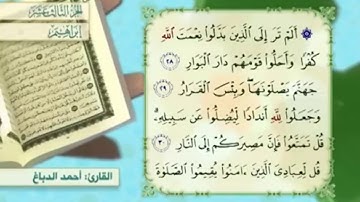 آية ٣١ سورة إبراهيم مكررالقارئ أحمد الدباغ