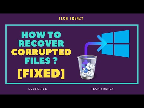 Video: How To Recover Corrupted Files