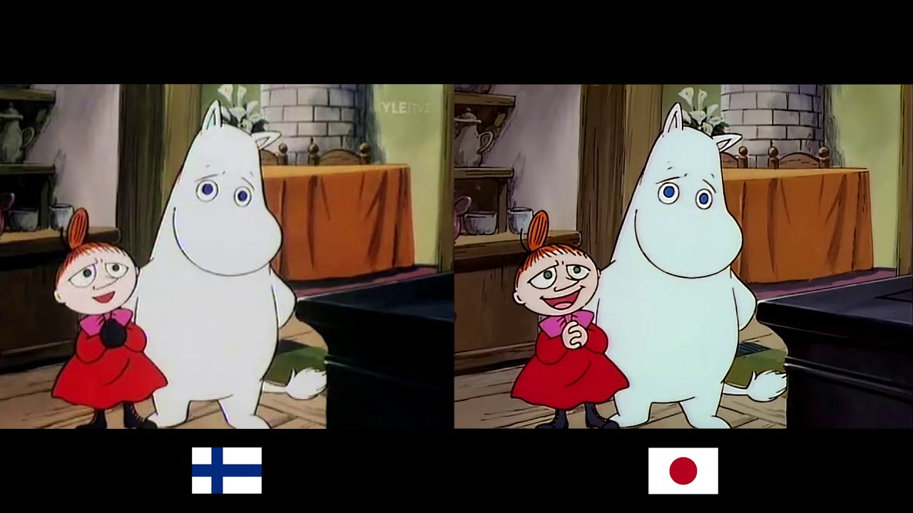 Muumilaakson Tarinoita - Suomi/Japani eroavaisuuksia
