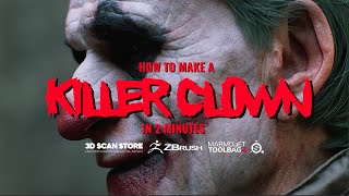 How to make a killer clown in 2 minutes using Zbrush and Marmoset Toolbag.