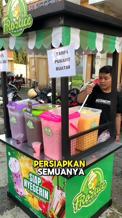 Laku Ratusan Porsi Per Hari Jualan Es Aquarium FROZTICE #jualanlaris #minumanmanis #waralabaminuman