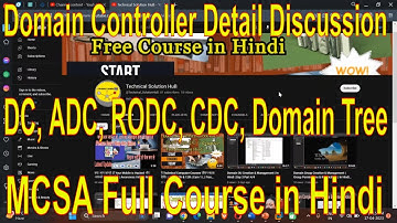 Types of Domain Controller | DC, ADC, RODC, CDC & Domain Tree | MCSA in Hindi | Day 4 Part 3