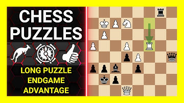 Chess Puzzles to Practice. Themes: Long puzzle, Endgame, Advantage. Learn Chess