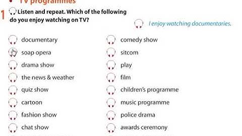 Excel 7.Module 6.Entertainment and Media (Vocabulary)