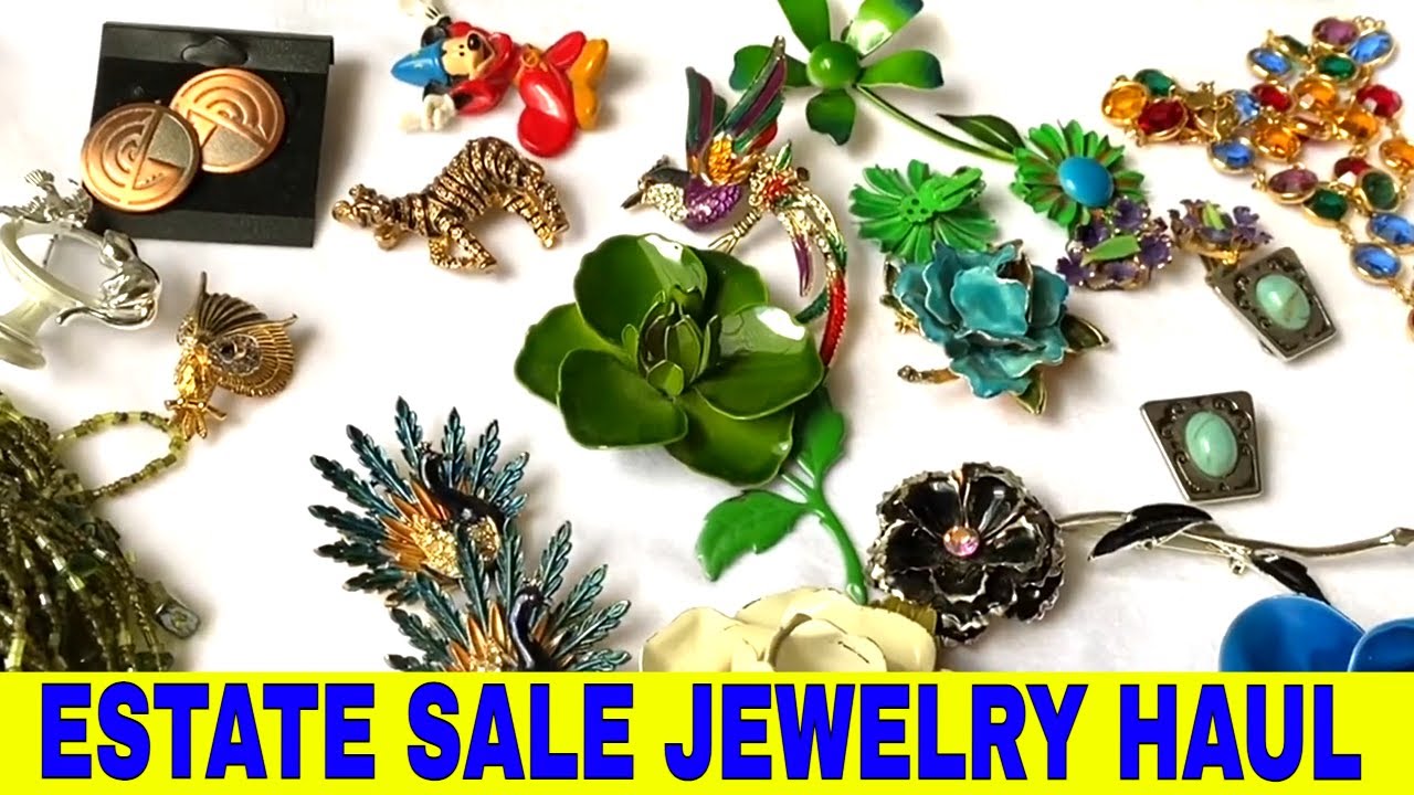 ESTATE SALE JEWELRY HAUL YouTube