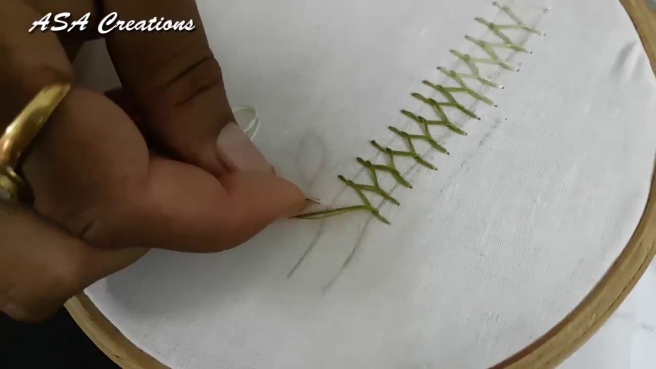Hand Embroidery for Beginners: Open Cretan Stitch - YouTube