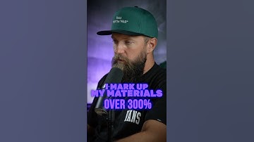 Why I markup materials over 300%