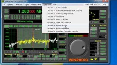 WiNRADiO WR G315 Software   Aventas inc
