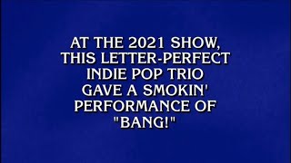 AJR was an answer on Jeopardy 👀