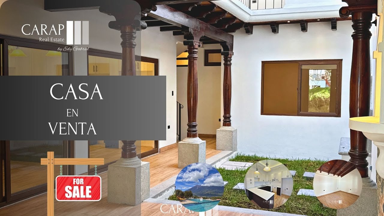 🏡Casa en venta en Residencial Antigua Gardens, ubicada a tan solo 15 minutos de La Antigua Gt.