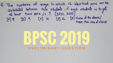 BPSC 2019 asked question based on Combination || BPSC || UPSC || EDUholic