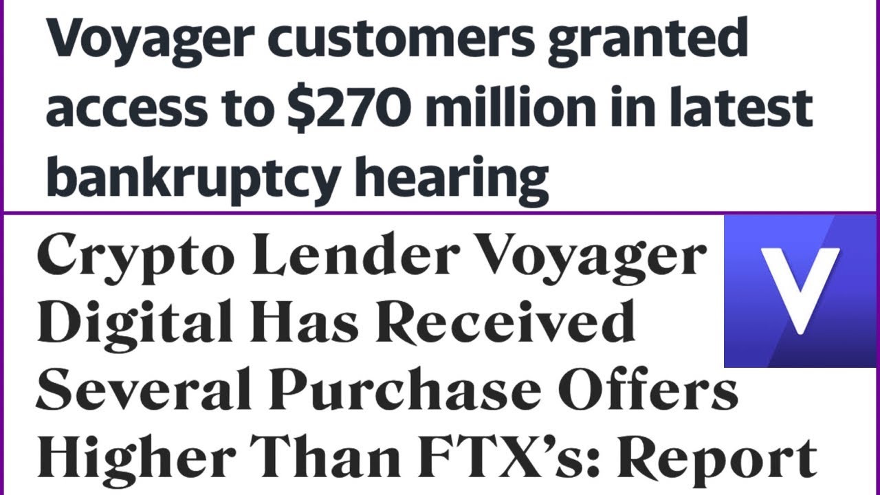 Voyager Digital Returning Customer USD Cash | Member Crypto in Limbo | FTX  & Other Bid Offers