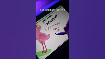 He legit didn’t know he’s colorblind 😭🦩App: Drawly#drawly #multiplayer #colorblind #artchallenge