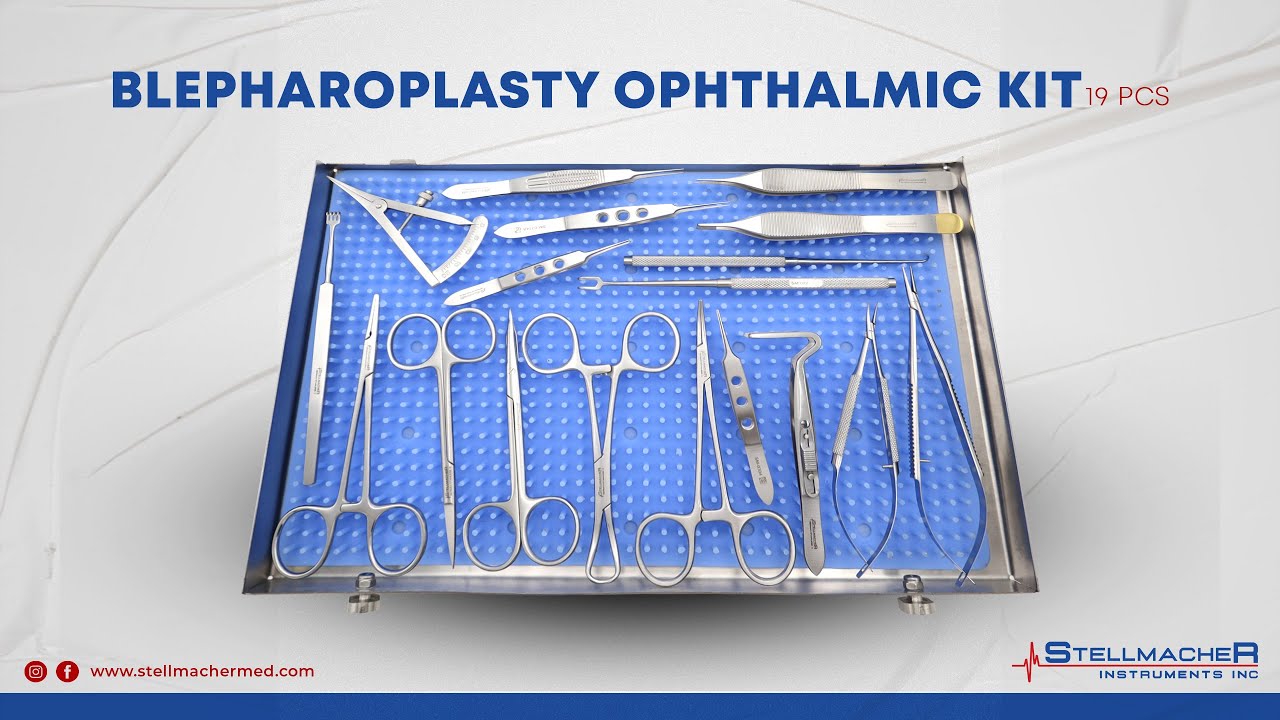 Blepharoplasty Ophthalmic Surgical Instrument Set | Precision Tools for Eyelid Surgery