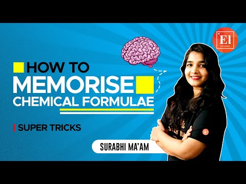 How to Memorize Chemical Formulae - Super tricks | Surabhi Ma&rsquo;am | Elementary Chemistry By Vedantu