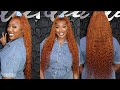 How To Color Wig Ginger | 30 Inch Water Wave Wig ft. CurlyMe Hair