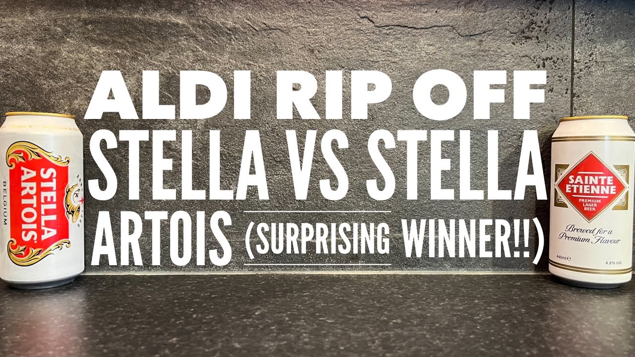 Reassuringly surprising: Stella Artois vs Aldi's knock-off version