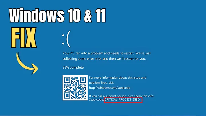 How To Fix "Critical Process Died Error " on Windows 10 & 11