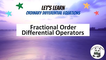 (DE24) Fractional-Order Differential Operators