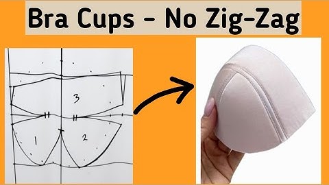 How to make your own bra-cups from start to finish | no zig-zag  stitch needed