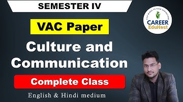 Culture and Communication One Shot Class | Culture and Communication Important Questions | PDUSU