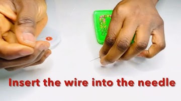 How to use a Big Eye Beading Needle| Quick tip- Using a Big Eye Needle with Clear Fishing Wire| DIY